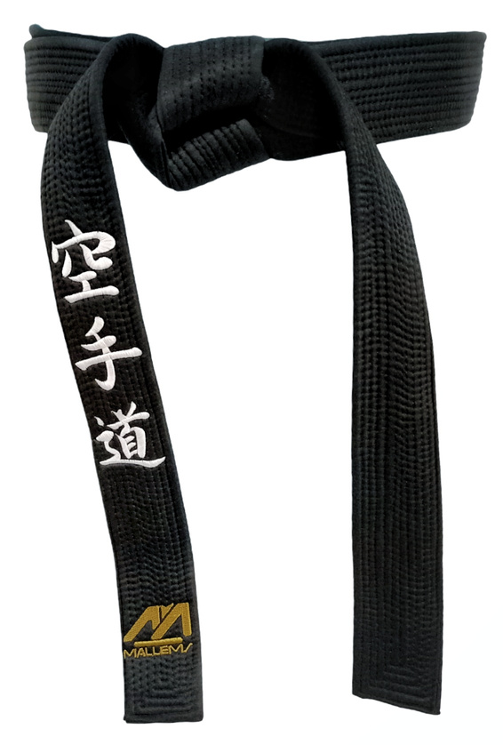 Cinturón Negro Bordado Kanji Karate-Do
